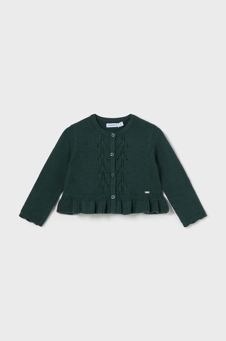 Mayoral cardigan bebe culoarea verde