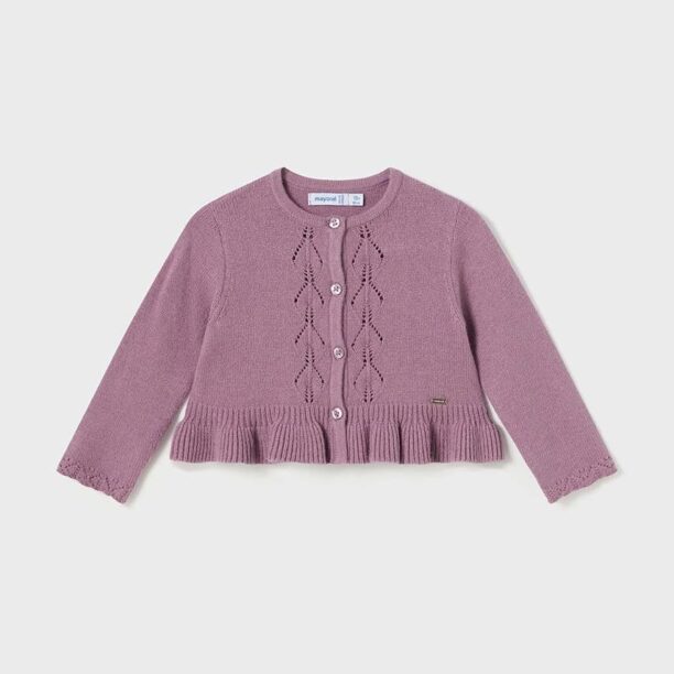 Mayoral cardigan bebe culoarea violet