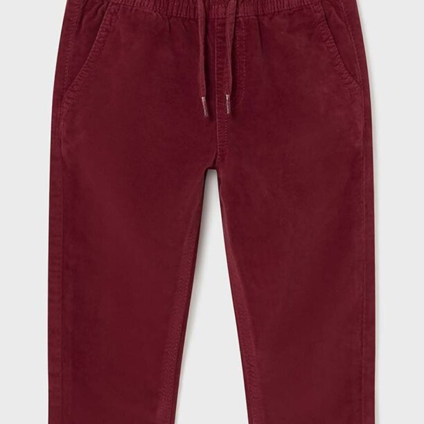 Mayoral pantaloni copii culoarea bordo