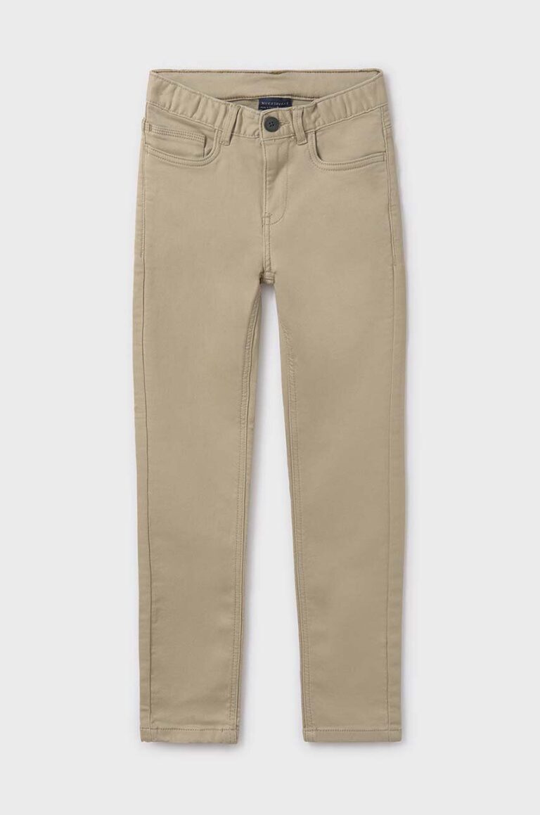 Mayoral pantaloni copii soft culoarea bej