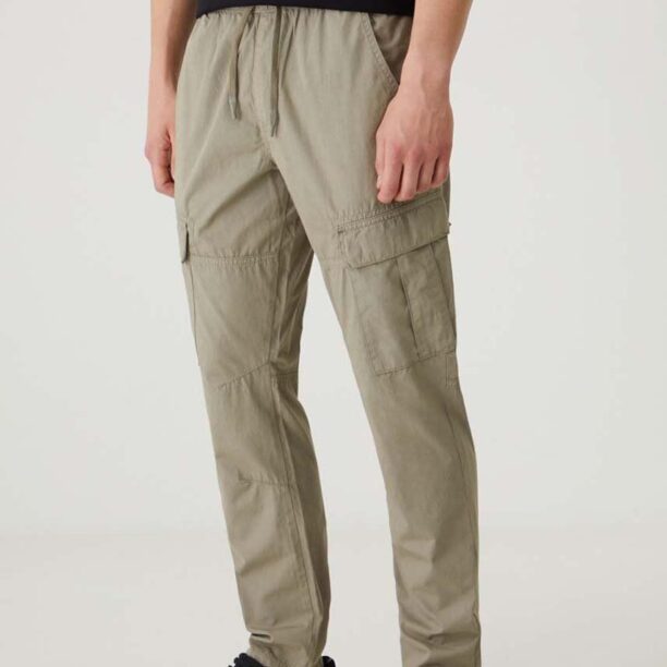 Medicine pantaloni de bumbac culoarea verde