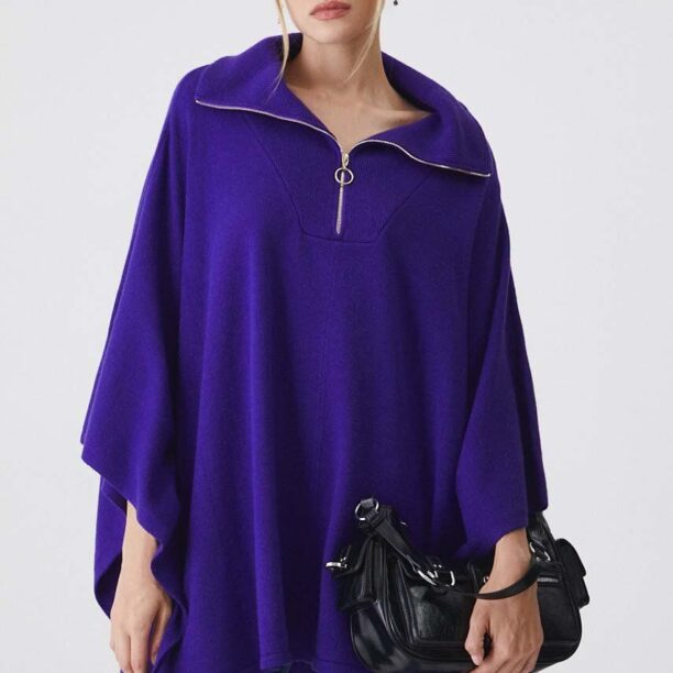 Medicine poncho culoarea violet