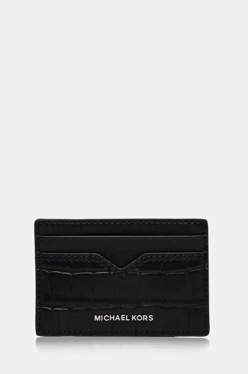 Michael Kors carcasa din piele culoarea negru