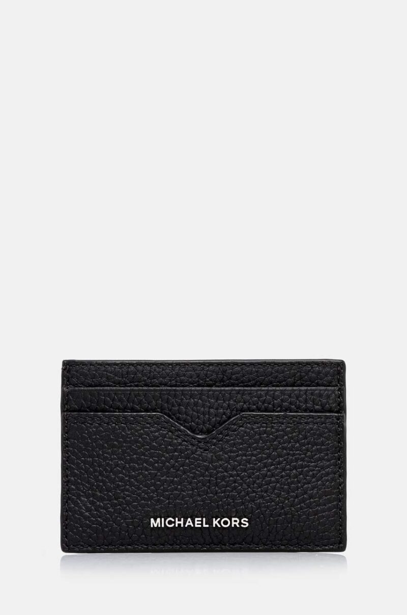 Michael Kors carcasa din piele culoarea negru