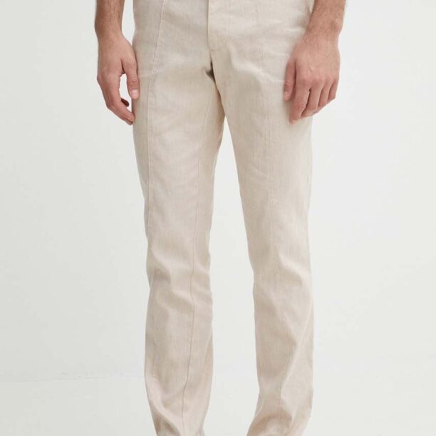 Michael Kors pantaloni din in culoarea bej