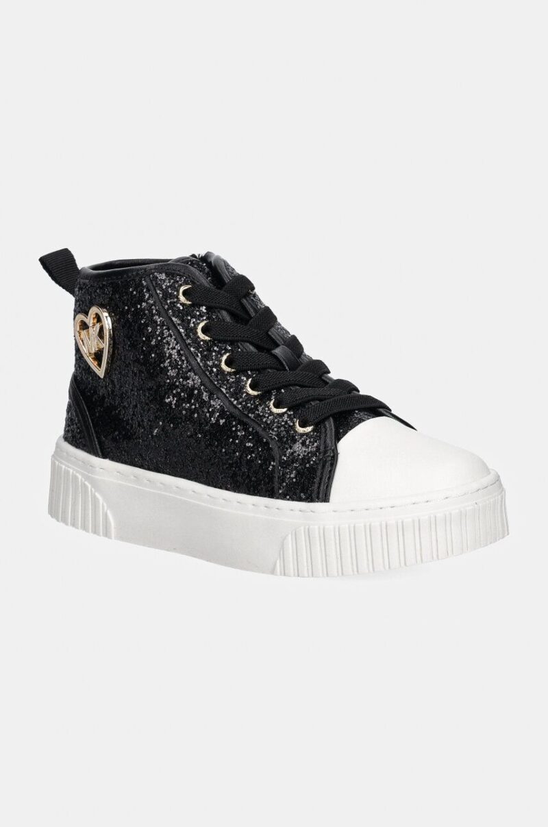 Michael Kors tenisi copii SKATE SPLIT 3 GLITTER culoarea negru