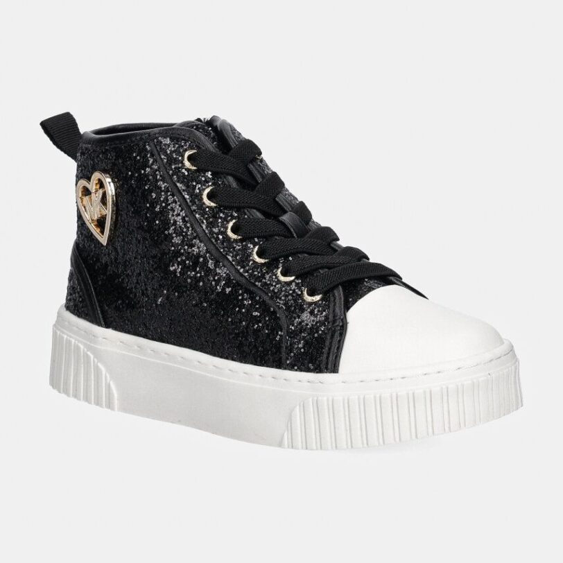 Michael Kors tenisi copii SKATE SPLIT 3 GLITTER culoarea negru