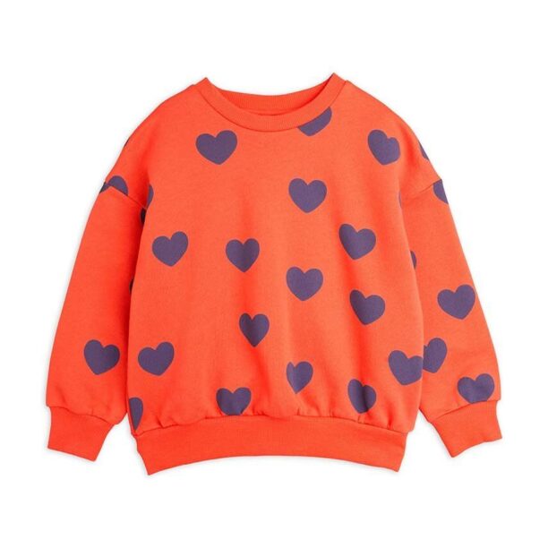 Mini Rodini bluza copii Hearts culoarea rosu