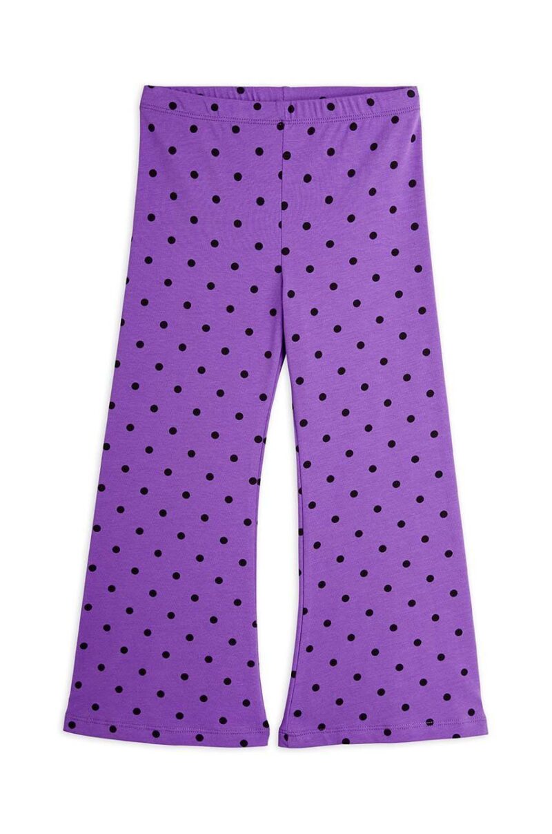 Mini Rodini pantaloni copii culoarea violet