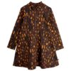 Mini Rodini rochie fete Leopard culoarea maro