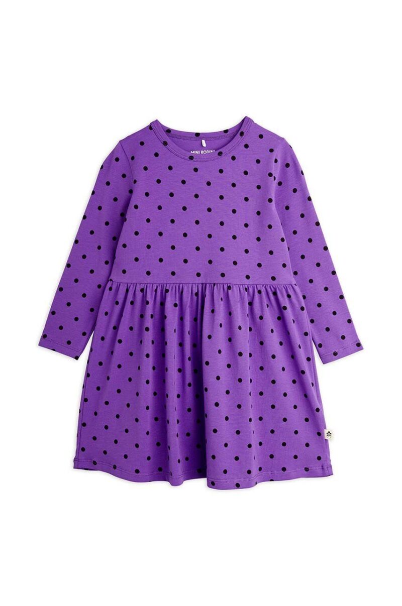 Mini Rodini rochie fete culoarea violet