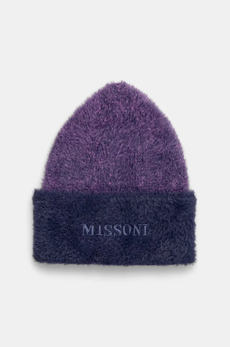 Missoni caciula culoarea violet