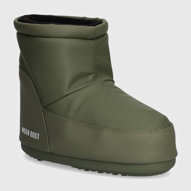 Moon Boot cizme de iarna MB ICON LOW NOLACE RUBBER culoarea verde