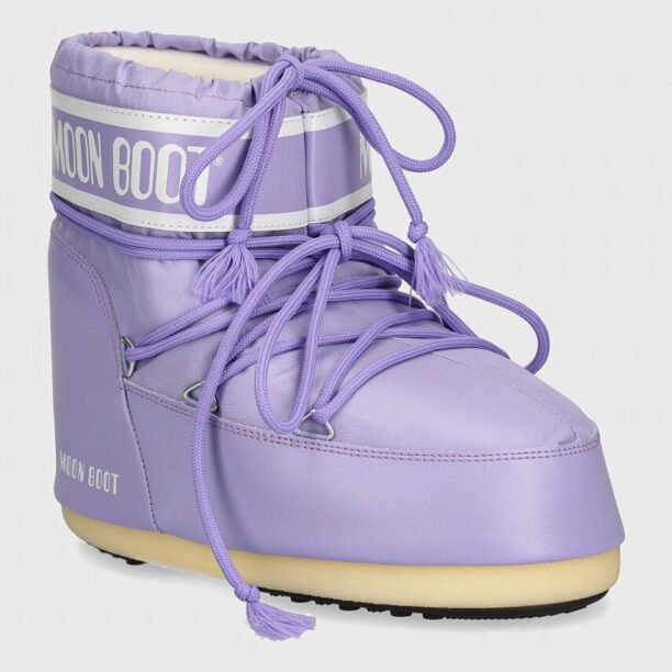 Moon Boot cizme de iarna MB ICON LOW NYLON culoarea violet