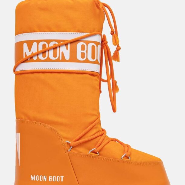 Moon Boot cizme de iarna MB ICON NYLON culoarea portocaliu