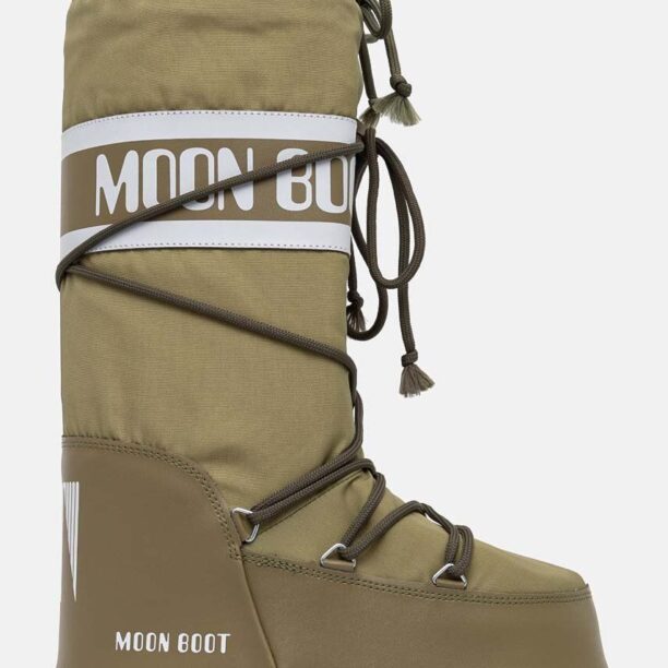 Moon Boot cizme de iarna MB ICON NYLON culoarea verde