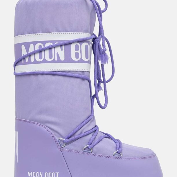 Moon Boot cizme de iarna MB ICON NYLON culoarea violet