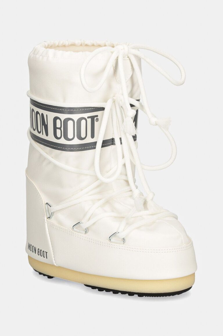 Moon Boot cizme de iarna copii ICON NYLON culoarea alb