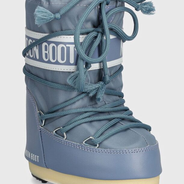 Moon Boot cizme de iarna copii ICON NYLON culoarea gri