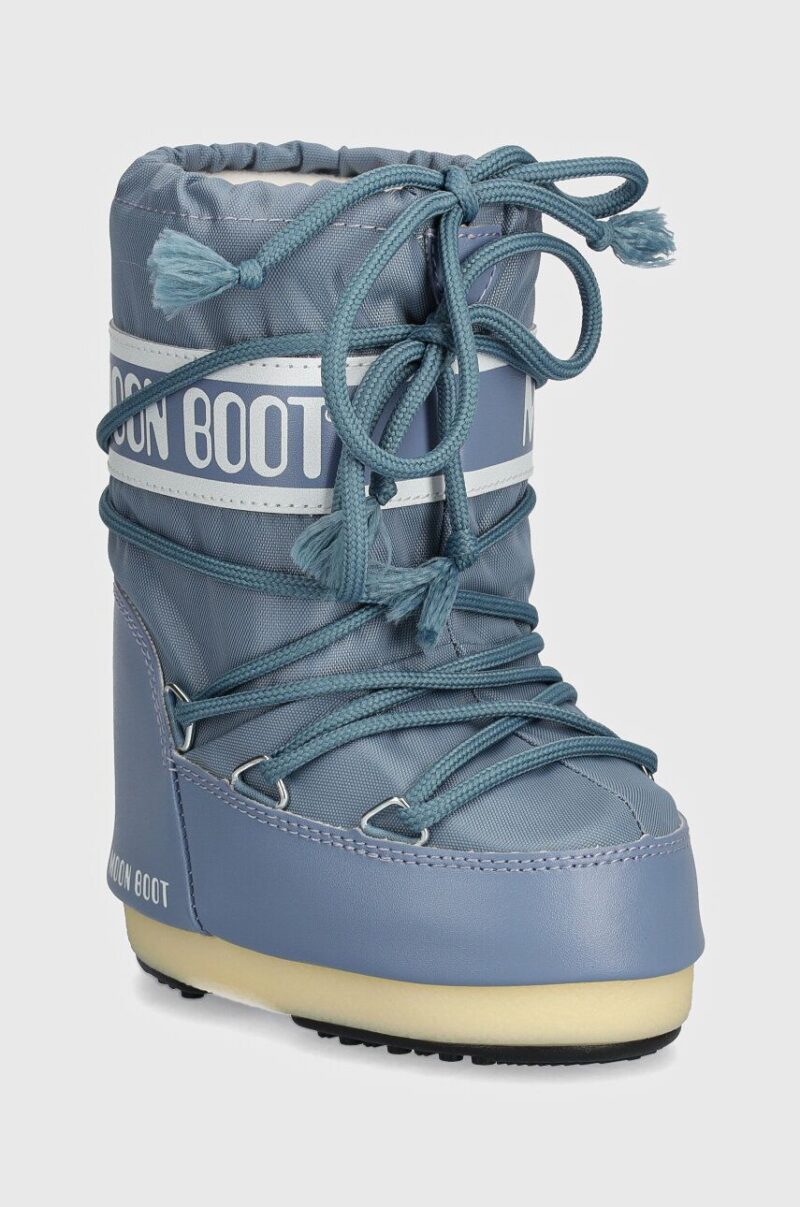 Moon Boot cizme de iarna copii ICON NYLON culoarea gri