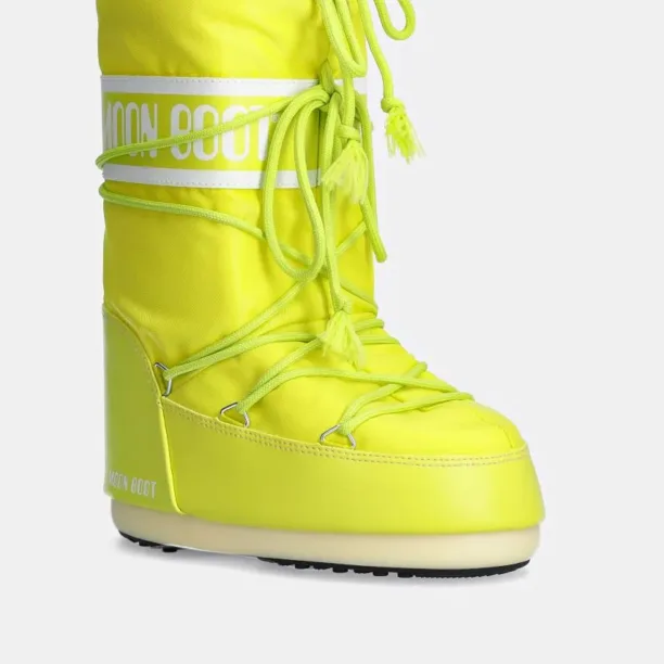 Moon Boot cizme de iarna copii ICON NYLON culoarea verde