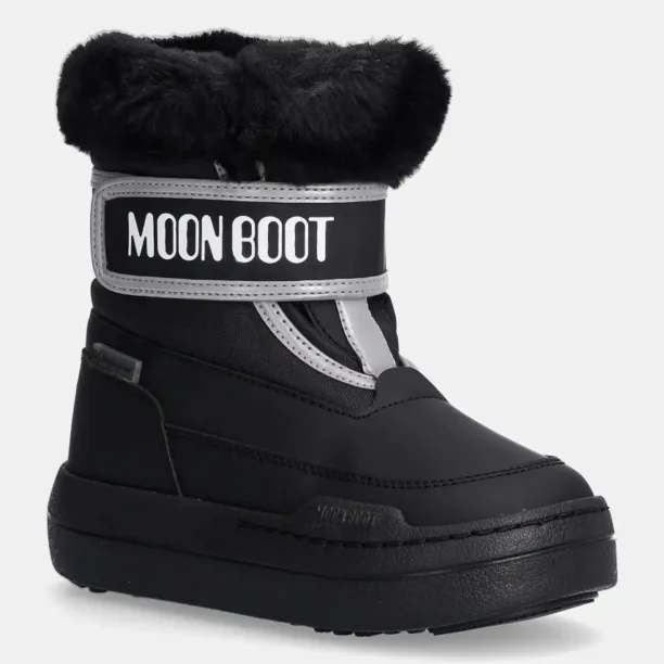 Moon Boot cizme de iarna copii JR PARK STRAP culoarea negru