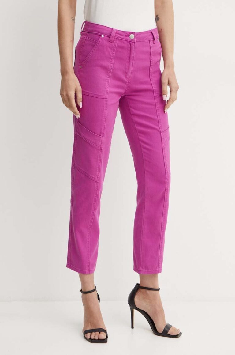 Morgan jeansi PINK femei high waist