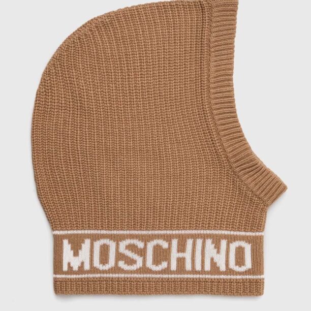 Moschino cagula din lana culoarea bej