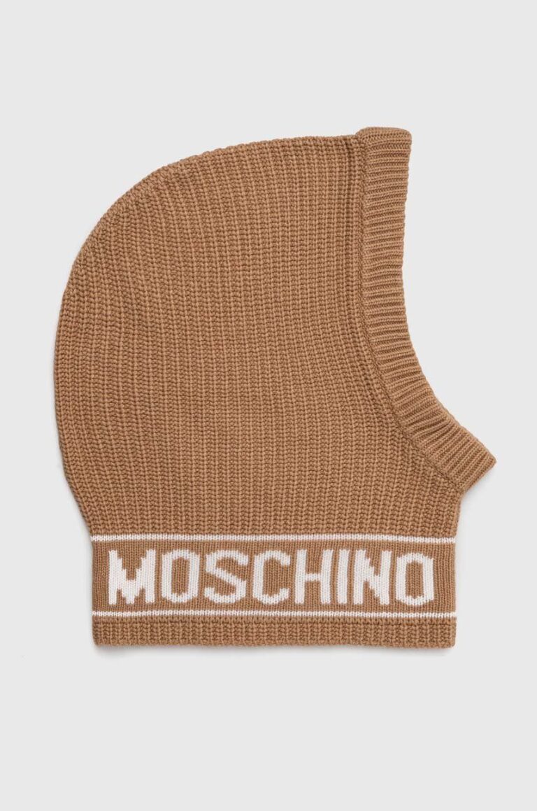 Moschino cagula din lana culoarea bej