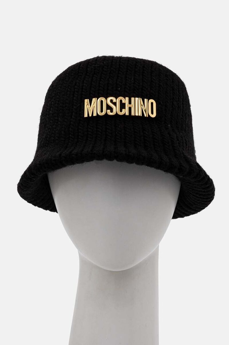 Moschino palarie din amestec de lana culoarea negru