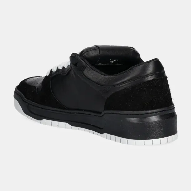 CM-00 Black Lth Hairy Black Suede