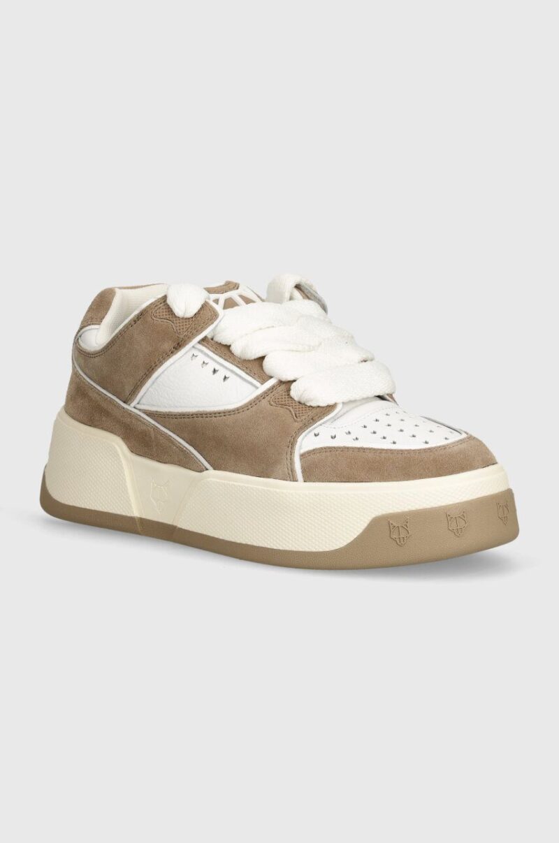 Naked Wolfe sneakers din piele culoarea bej