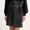 Never Fully Dressed fusta Mini Jaspre Skirt culoarea negru