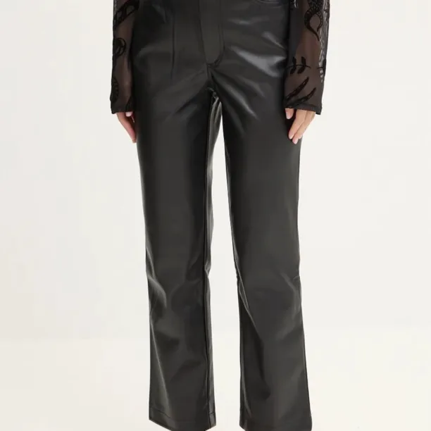 Never Fully Dressed pantaloni Vegan Leather Trousers femei