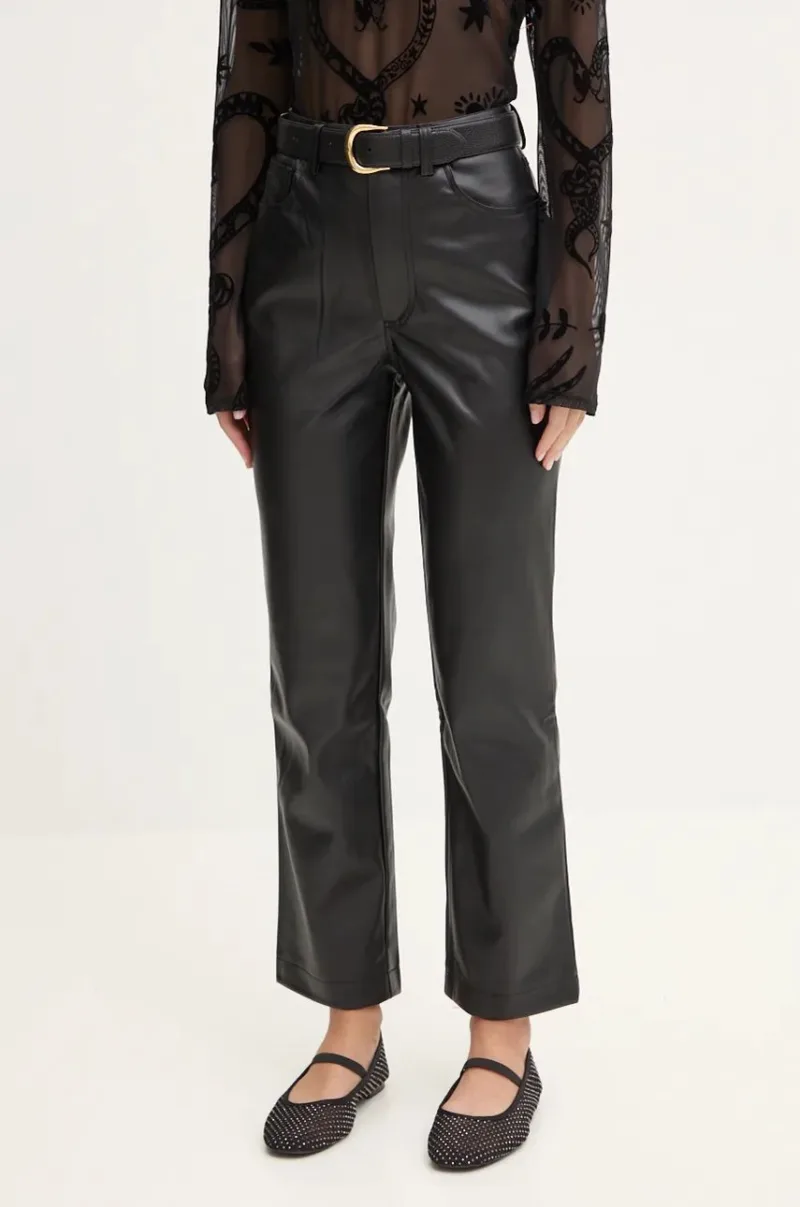 Never Fully Dressed pantaloni Vegan Leather Trousers femei