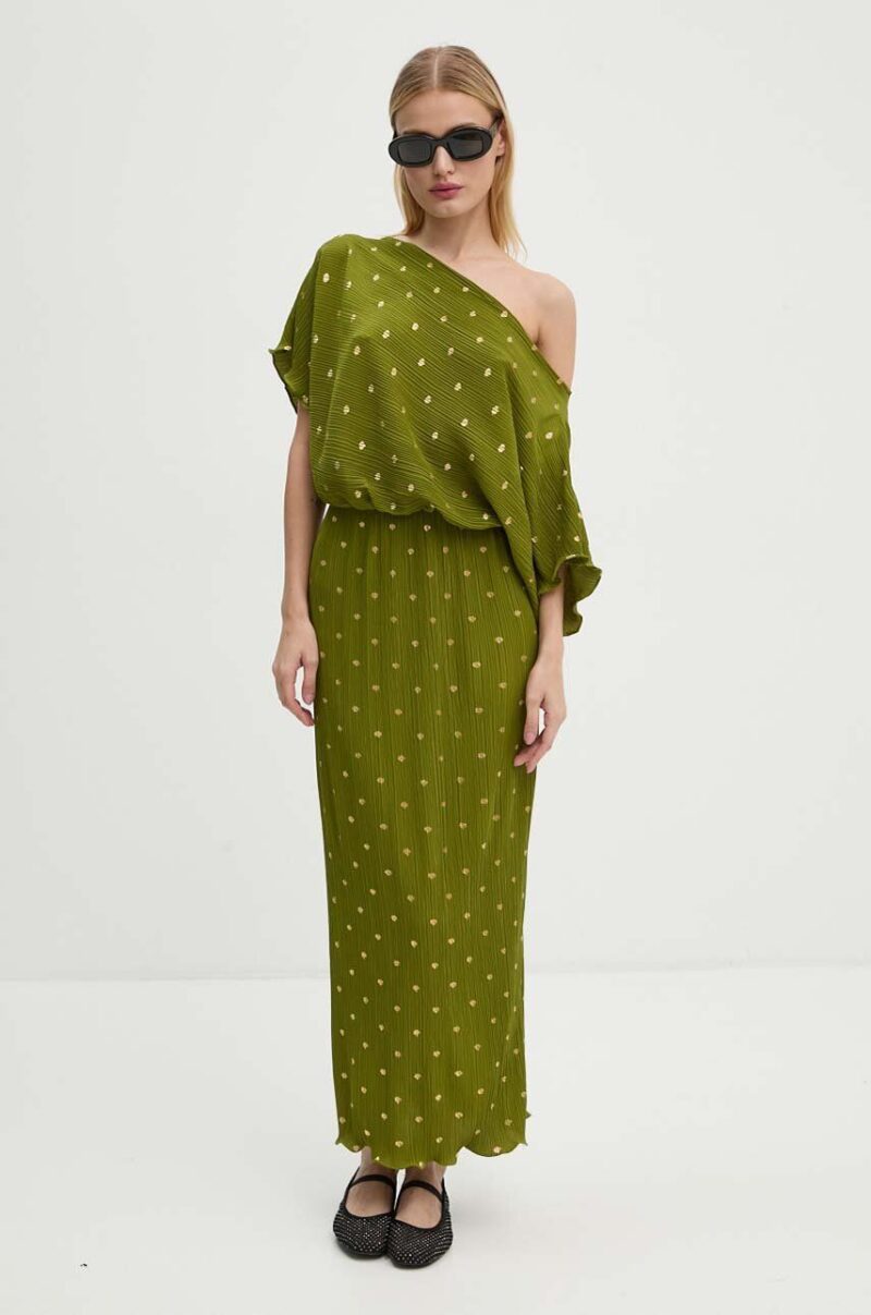 Never Fully Dressed rochie Olive Tilly Dress culoarea verde