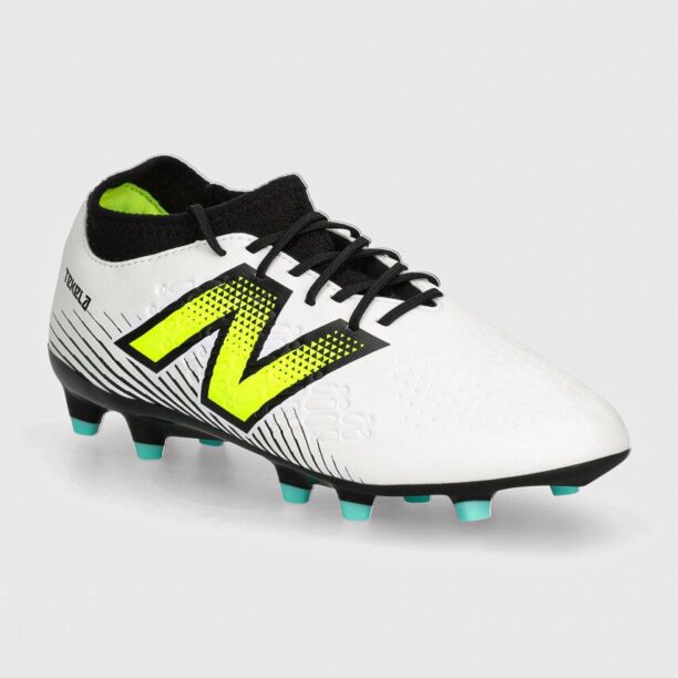 New Balance ghete de fotbal korki Tekela V4 Magique FG culoarea alb