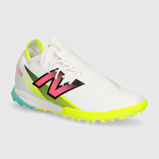 New Balance ghete de fotbal turfy Furon Pro Tf V7+ culoarea alb