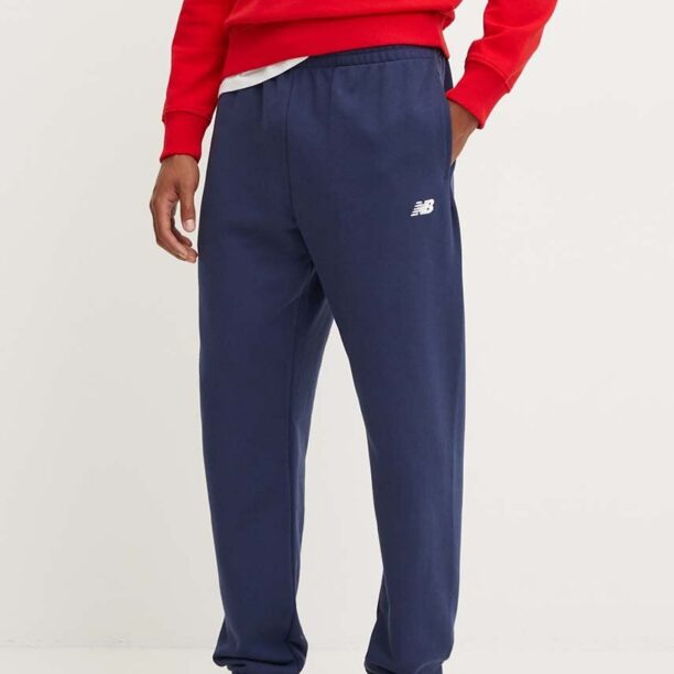 New Balance pantaloni de trening culoarea albastru marin