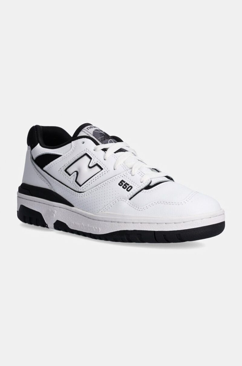 New Balance sneakers din piele 550 culoarea alb