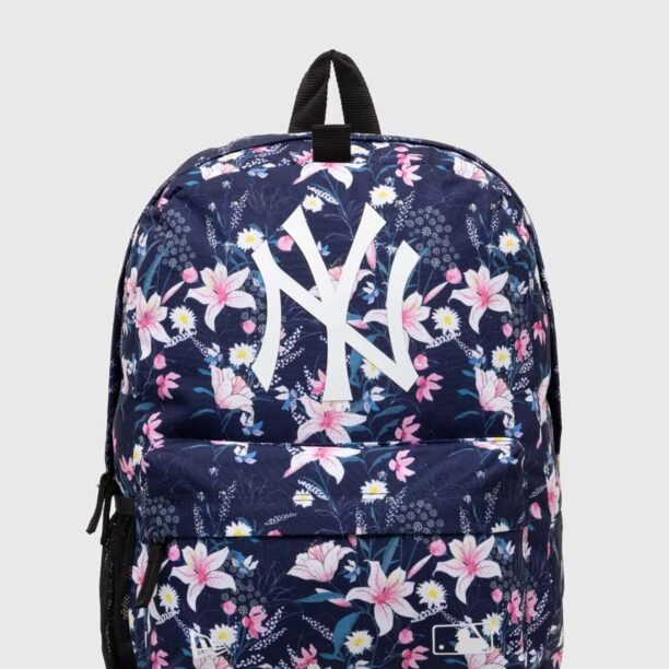 New Era rucsac AOP NEW YORK YANKEES culoarea albastru marin