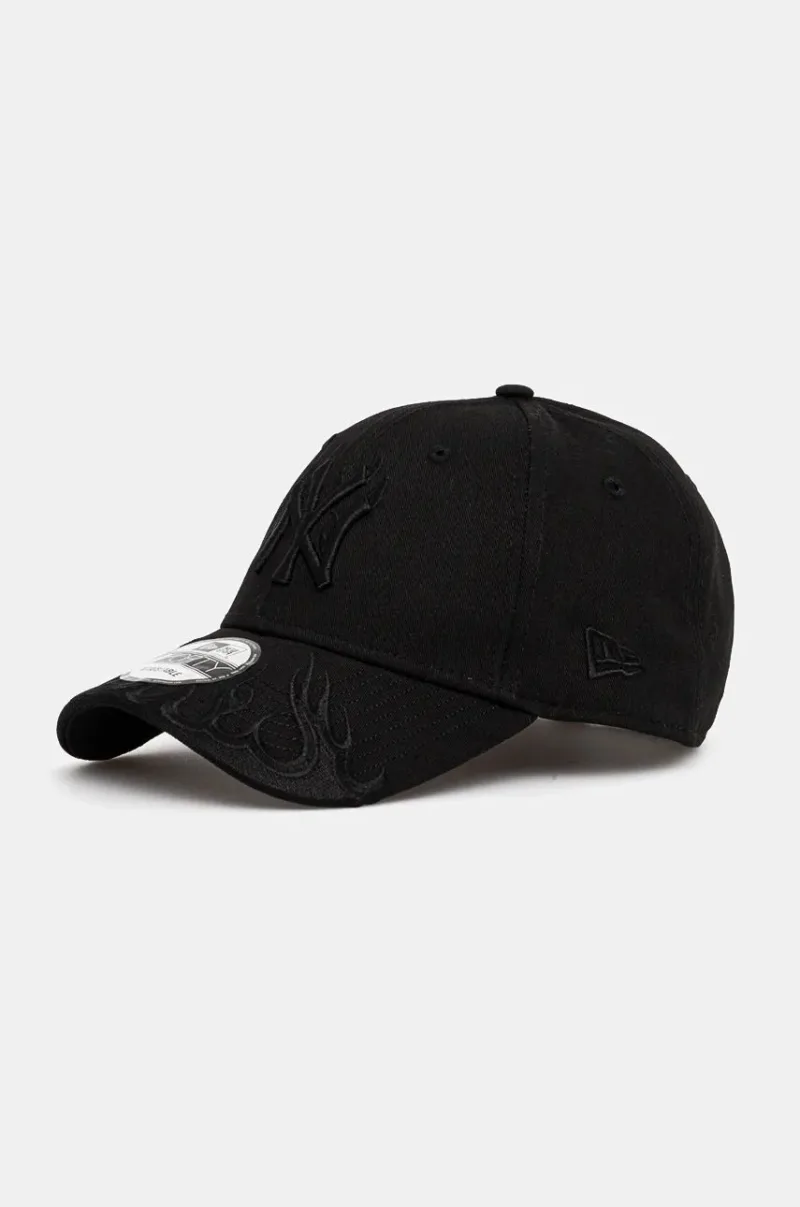 New Era șapcă de baseball din bumbac NEW YORK YANKEES culoarea negru