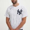 Nike tricou MLB New York Yankees culoarea alb