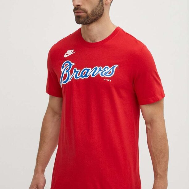 Nike tricou din bumbac Atlanta Braves barbati