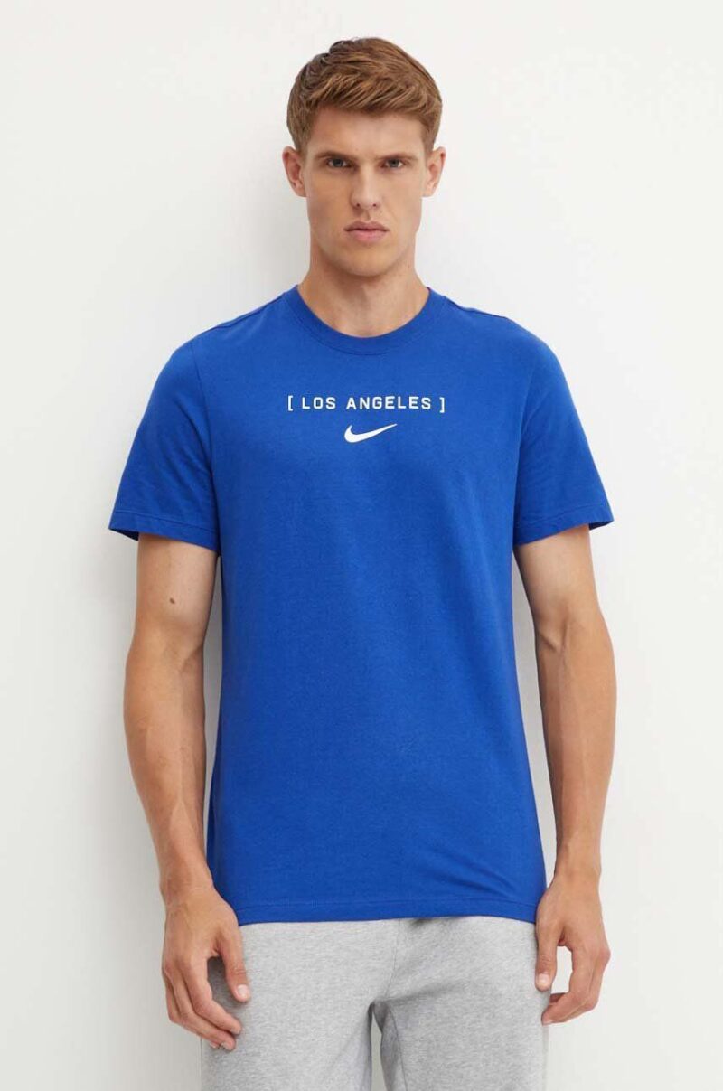 Nike tricou din bumbac Los Angeles Dodgers barbati