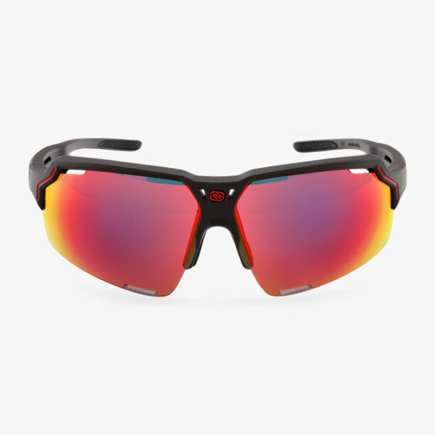 Ochelari ciclism Rudy Project Deltabeat - charcoal matte/multilaser red preţ