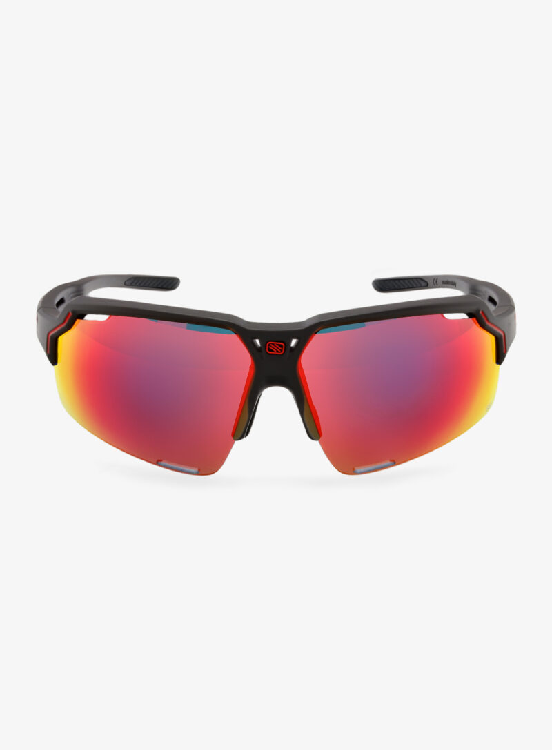 Ochelari ciclism Rudy Project Deltabeat - charcoal matte/multilaser red preţ