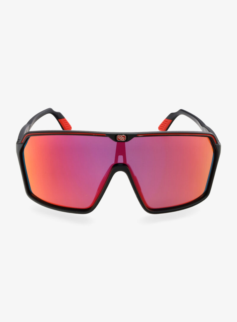 Ochelari ciclism Rudy Project Spinshield - black matte/multilaser red preţ