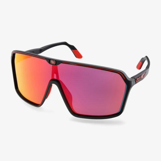 Ochelari ciclism Rudy Project Spinshield - black matte/multilaser red