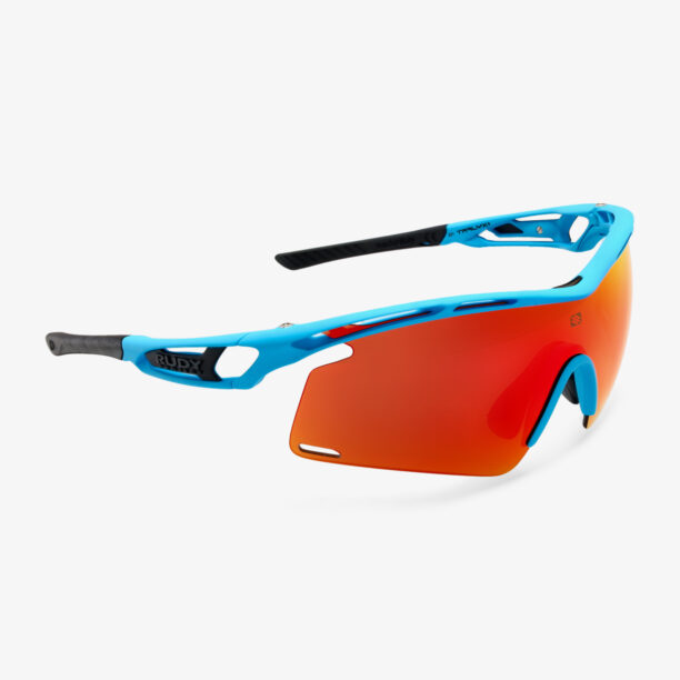 Original Ochelari ciclism Rudy Project Tralyx+ - azur matte/multilaser orange